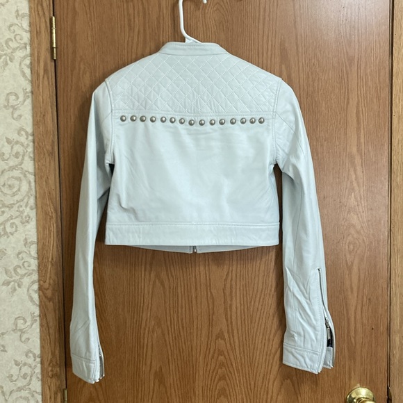 ASO Lzzy Hale- Affliction white studded leather jacket - Picture 8 of 8